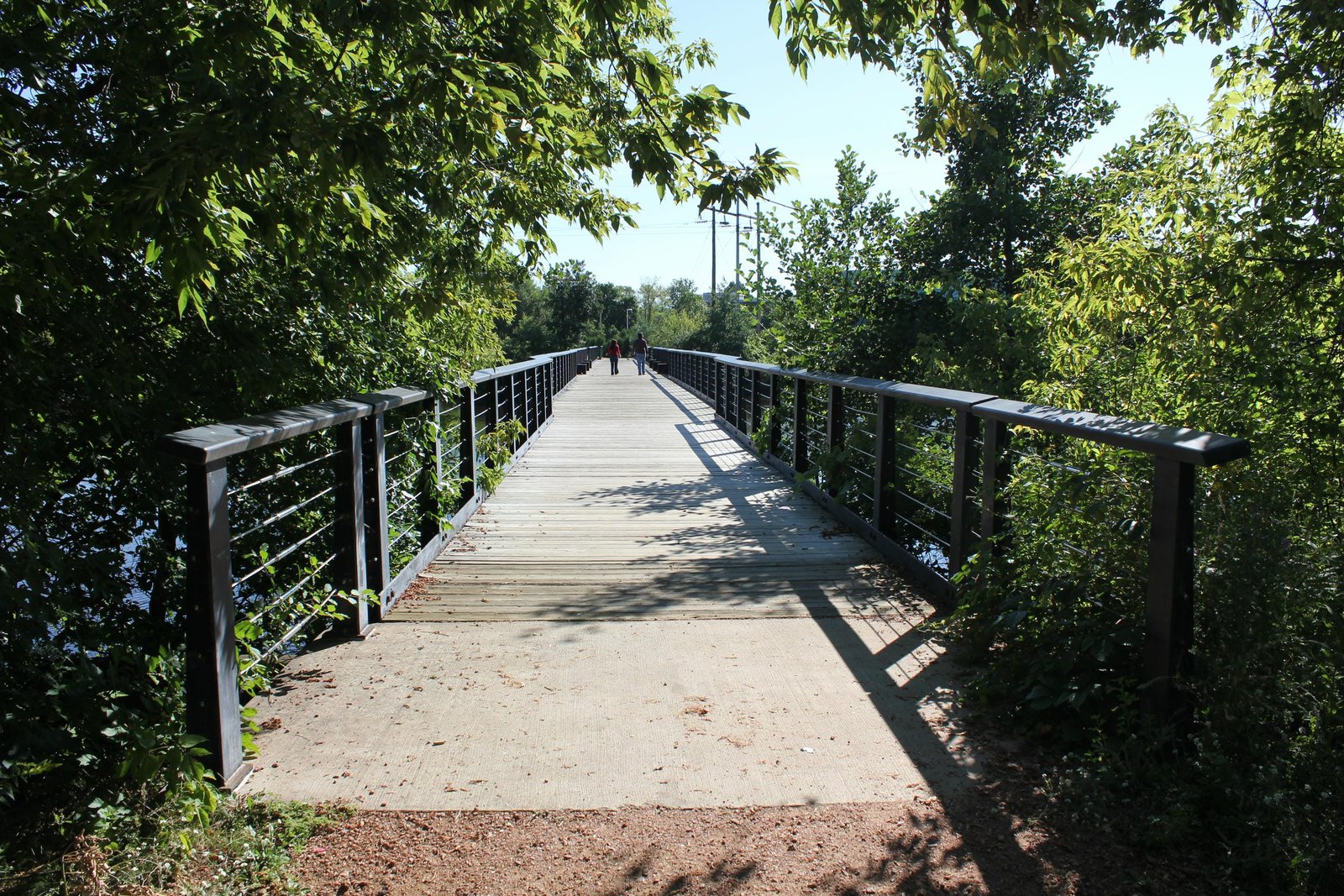 Looking east